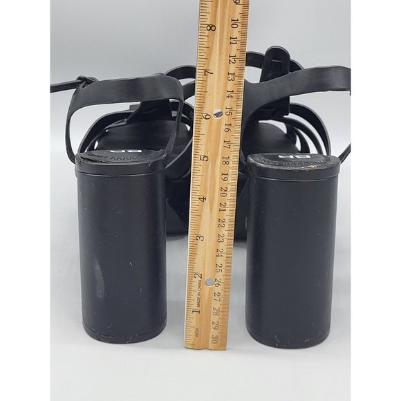 New With Defect BP Black Amaya Fisherman Chunky Platform 5" Block Heel Sz 9 - Picture 5 of 8